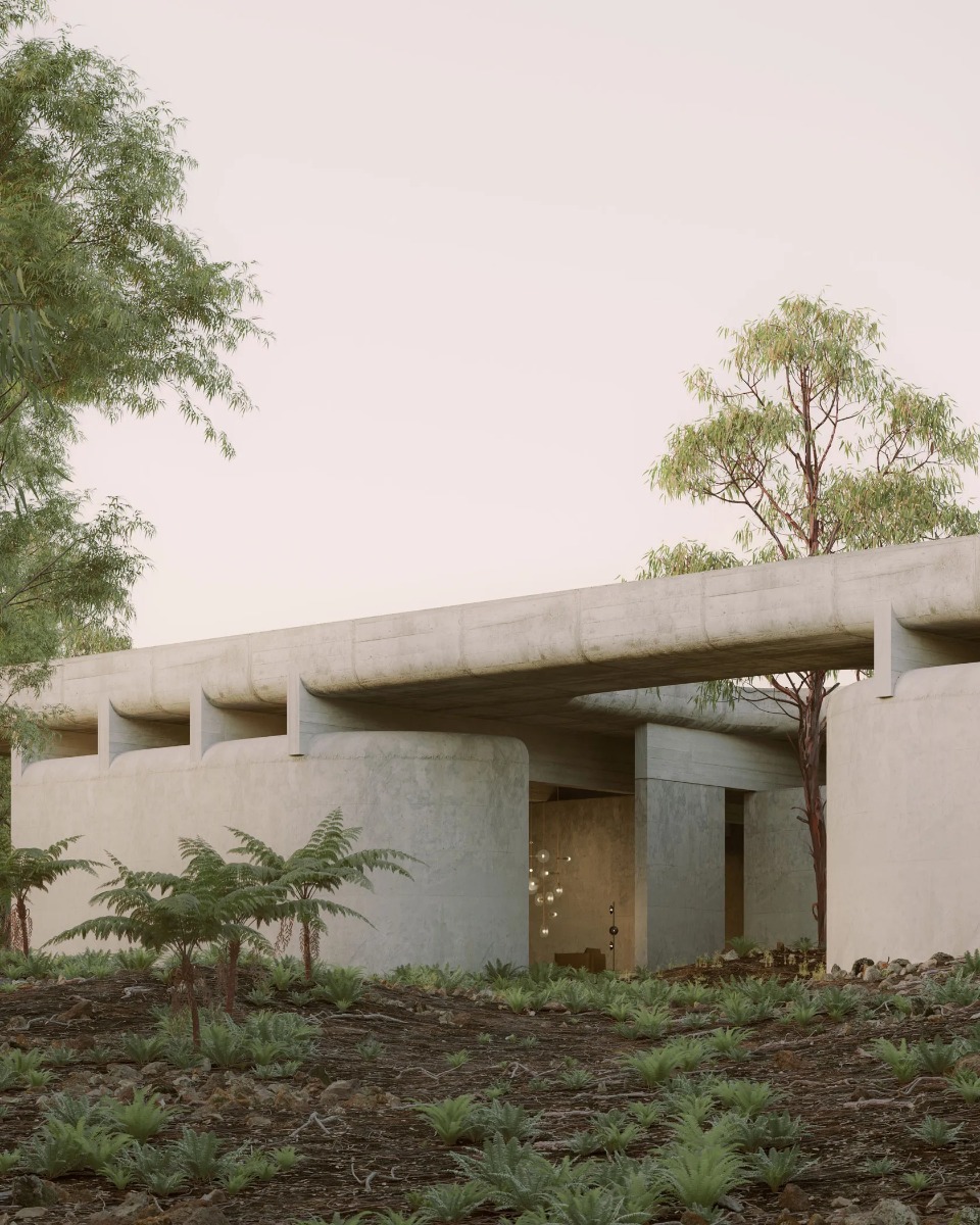 Ross Gardam New Pavilion Digital Space Furniture Lighting Visuals Mr P Studio Yellowtrace 01