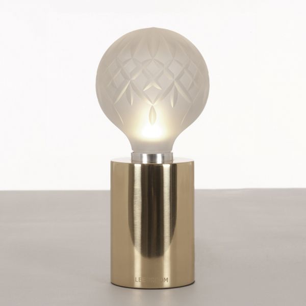 Frosted Crystal Bulb Table Lamp by Lee Broom