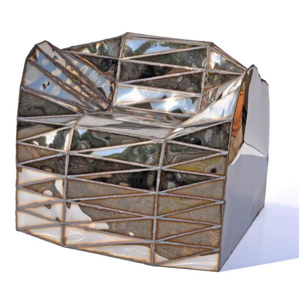 Shiny Organic Loop Chair by Julian Mayor