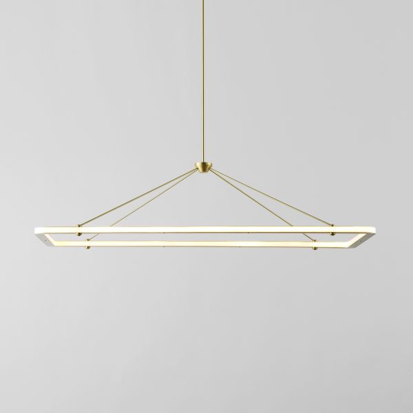 Halo Rectangle Pendant