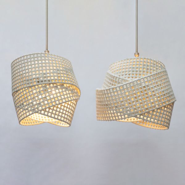 Mobius Chandelier Pair