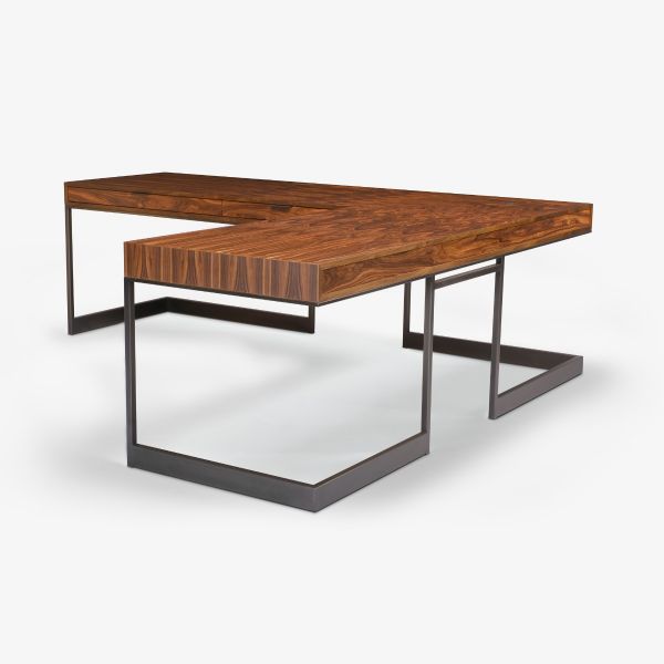 Wishbone Executive Office Desk: L Configuration