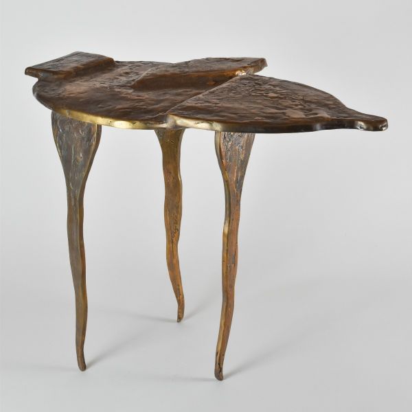 Mask Series Bronze Table by Mattia Biagi