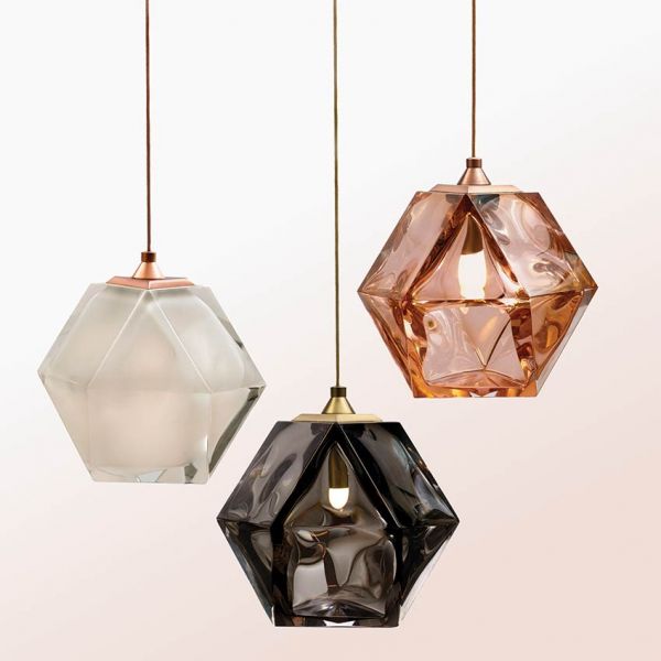 Welles Double Blown Glass Pendant