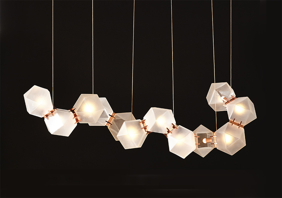 Gabriel Scott Glass Welles with Copper Armature Gabriel Scott Glass Welles with Copper Armature